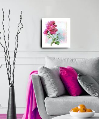 Quadro Aquar Rosa Id-813A 30x30cm