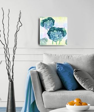 Quadro  Aquar Azul Id-814A 30x30cm