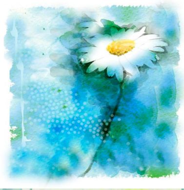 Quadro  Aquar Azul Id-814C 30x30cm