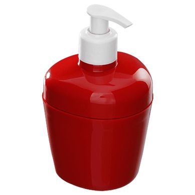 Porta Sabonete Lquido Plstico Vermelho