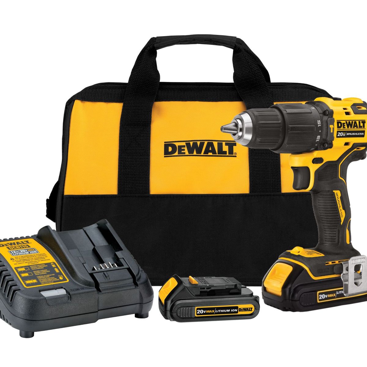 Parafusadeira e Furadeira com Impacto 1/2" (13mm) 20V Atomic DCD709D2-BR Dewalt, marca Dewalt - Foto Principal