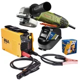 Kit Inversora de Solda Digital KSI 130A Bivolt Kala + 1 Esmerilhadeira 820W 41/2 220V Bauker