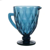 Jarra de Vidro Diamond Azul 1,1L
