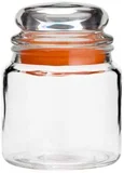 Pote Hermético de Vidro Transparente e Silicone Vermelho 520ml