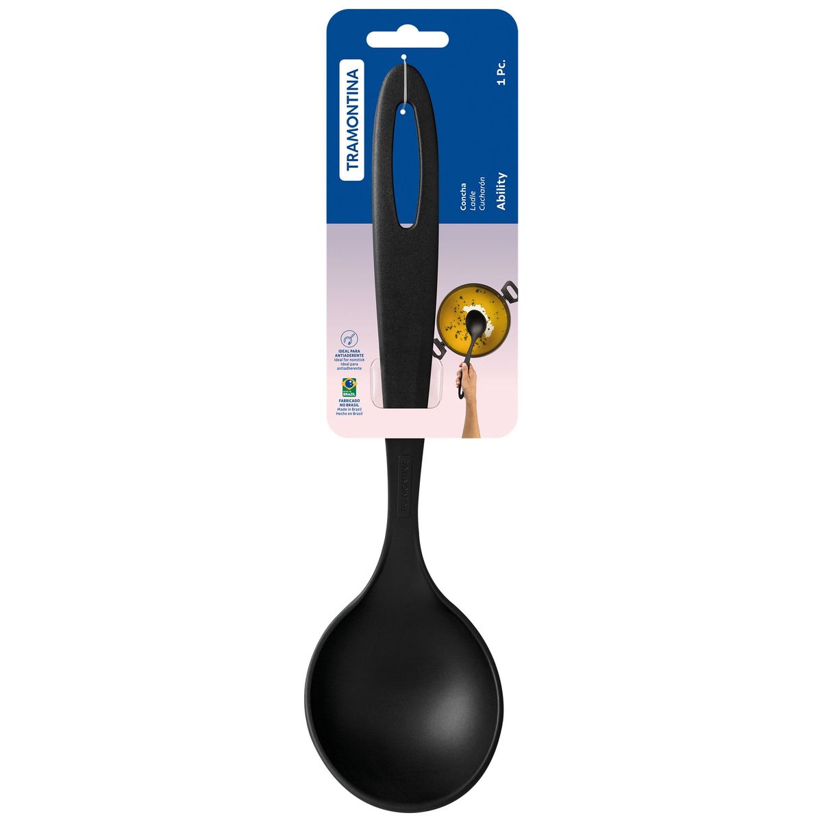 Concha Nylon Ability Preto, marca Tramontina - Foto 2