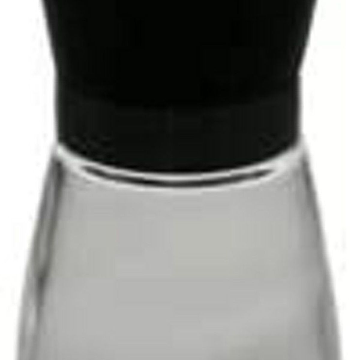 Moedor Tempero de Vidro Transparente com Tampa Preta 170ml, marca Coliseu - Foto Principal