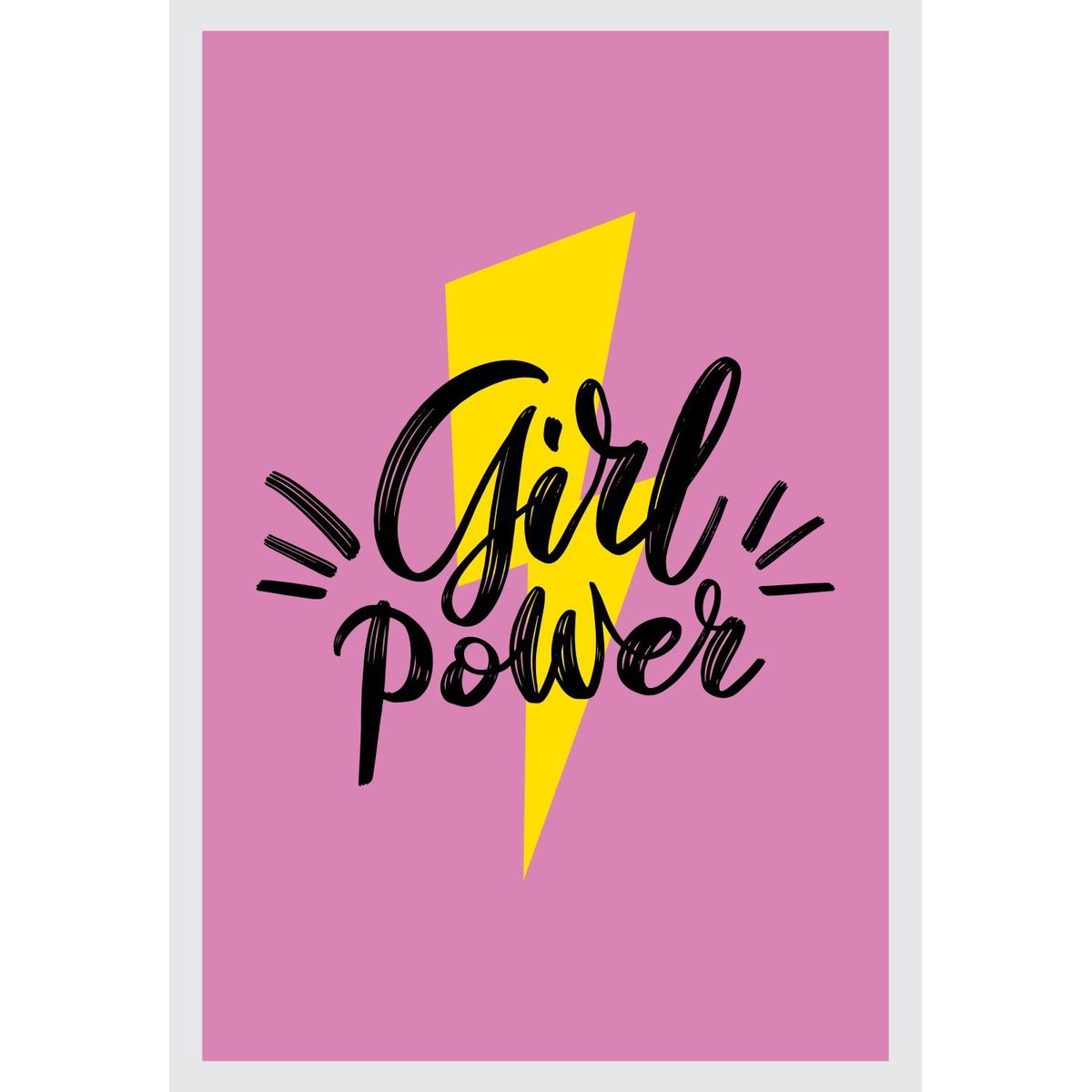 Quadro sem Vidro 22x32cm Girl Power, marca Kapos - Foto Principal