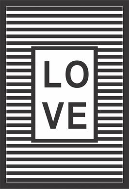 Quadro sem Vidro 22x32cm Love Strips