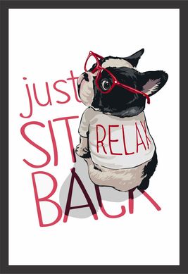 Quadro sem Vidro 22x32cm Preto - Relax