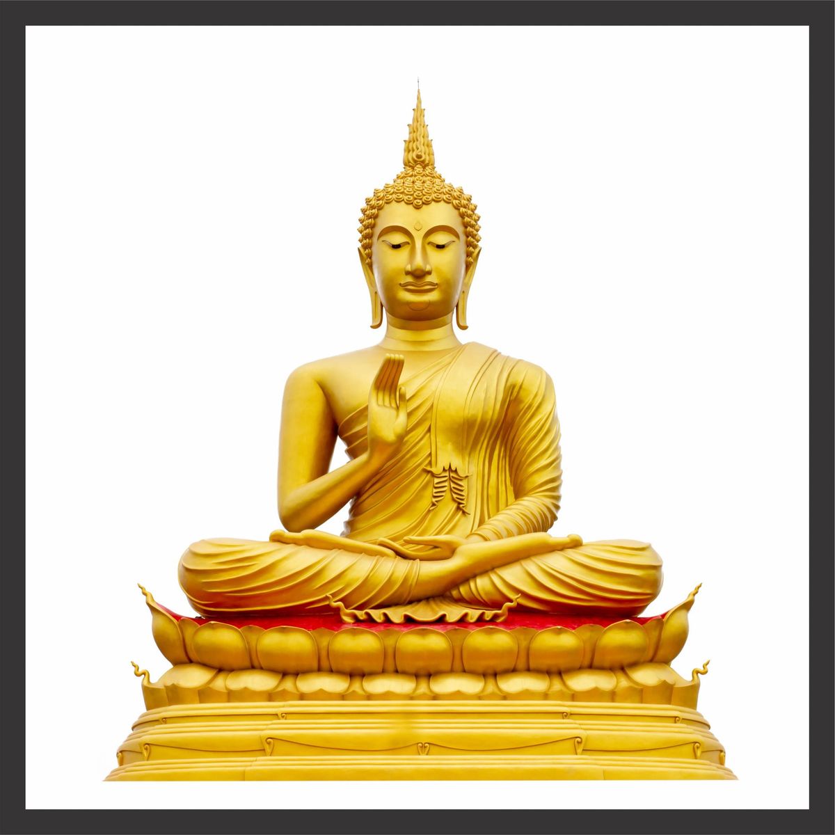 Quadro sem Vidro 33x43cm Preto - Buda, marca Kapos - Foto Principal