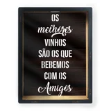 Quadro Porta Rolhas G-Os Melhores Vinhos