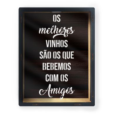 Quadro Porta Rolhas P-Os Melhores Vinhos