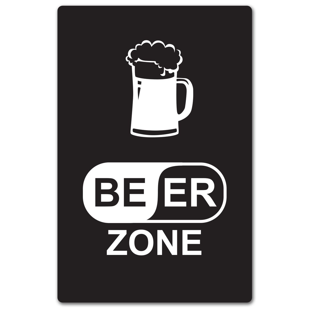 Quadro Placa Decorativa - Beer Zone, marca GNA - Foto Principal