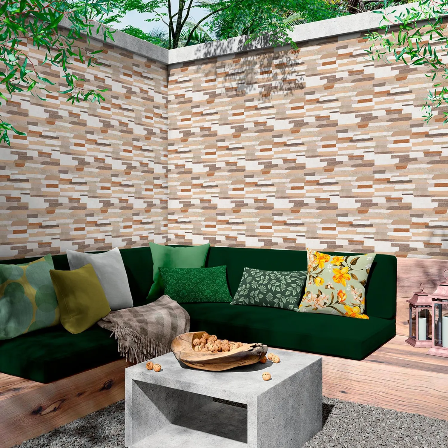 SMITHカミオン55個セット 51+4オマケ Revestimento Oasis Sevilha 31x54cm Caixa com 1,51m² Savane | Sodimac