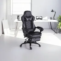 Cadeira de Escritório Gamer Super Pro Preta Just Home Collection