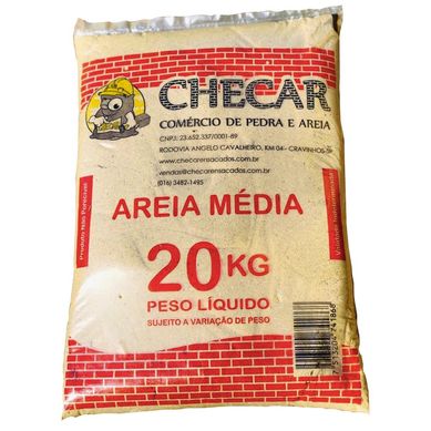 Areia Media Lavada 20Kg