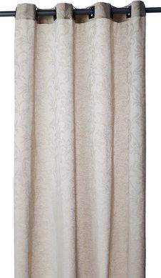 Cortina Jacquard Savage Floryl 180x200cm Bege