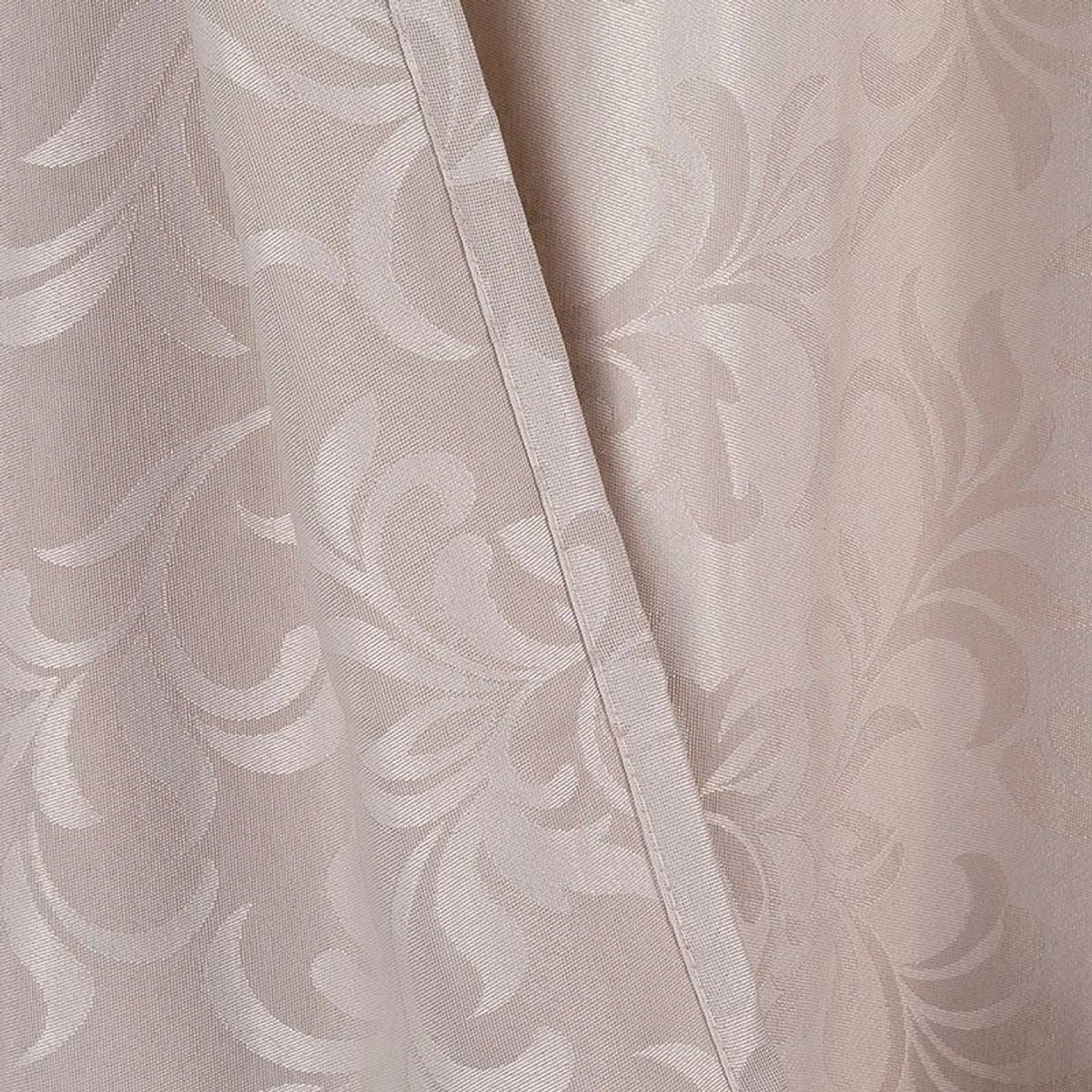 Cortina 250x380cm Jacquard Floryl Bege Branyl, marca Branyl - Foto 2