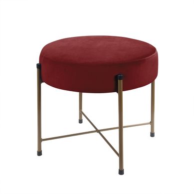 Puff Redondo Vermelho Just Home Collection