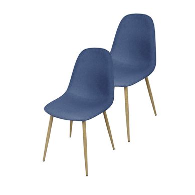 Combo com 2 Cadeiras Tamesis Azul Just Home Collection