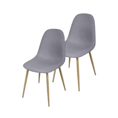 Combo com 2 Cadeiras Tamesis Cinza Just Home Collection