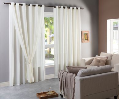 Cortina Rustik 2,30X2,00 Branco