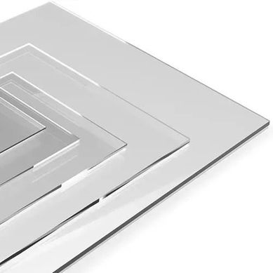 Chapa Poliestireno para Barreiras de Proteo 100x100x0,4cm Extra Lisa Cristal 