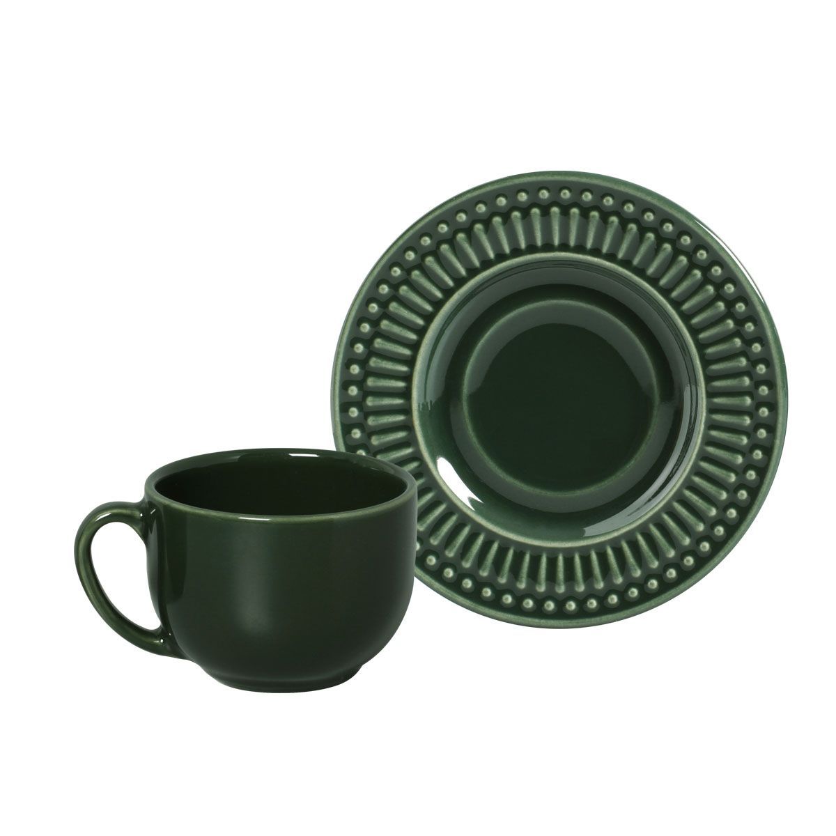 Xícara Chá Roma 161ml Botânico Verde Porto Brasil, marca Porto Brasil - Foto Principal