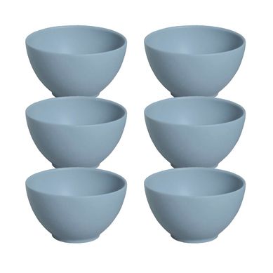 Kit 6 Bowl Coup Stoneware Fiordes 540ml Azul
