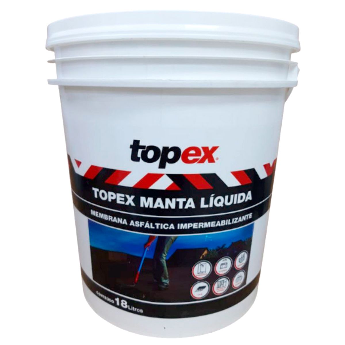 Manta Líquida Preto Balde 18 Litros Topex, marca Topex - Foto Principal
