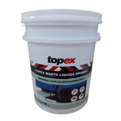 Manta Líquida Branco Balde 12 kg Topex