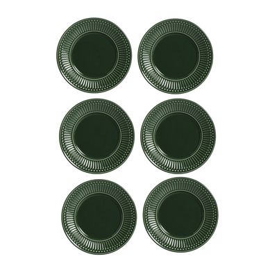 Kit com 6  Pratos de Sobremesa Roma Botanico