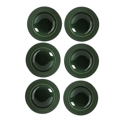 Kit com 6 Pratos Fundos Roma Botanico