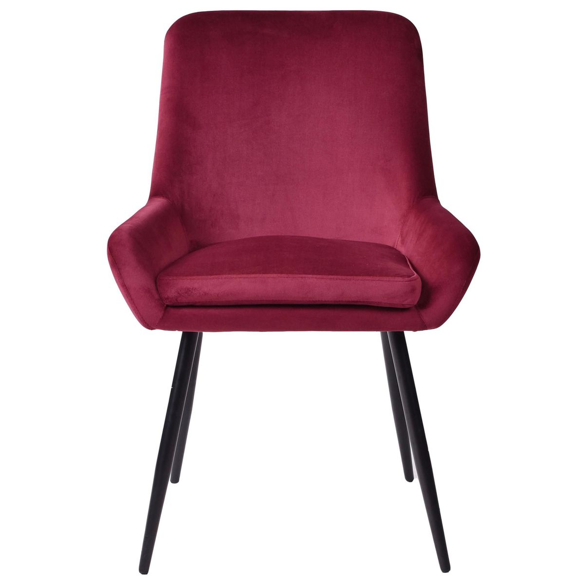 Cadeira de Jantar Velvet Vermelho, marca Just Home Collection - Foto 2