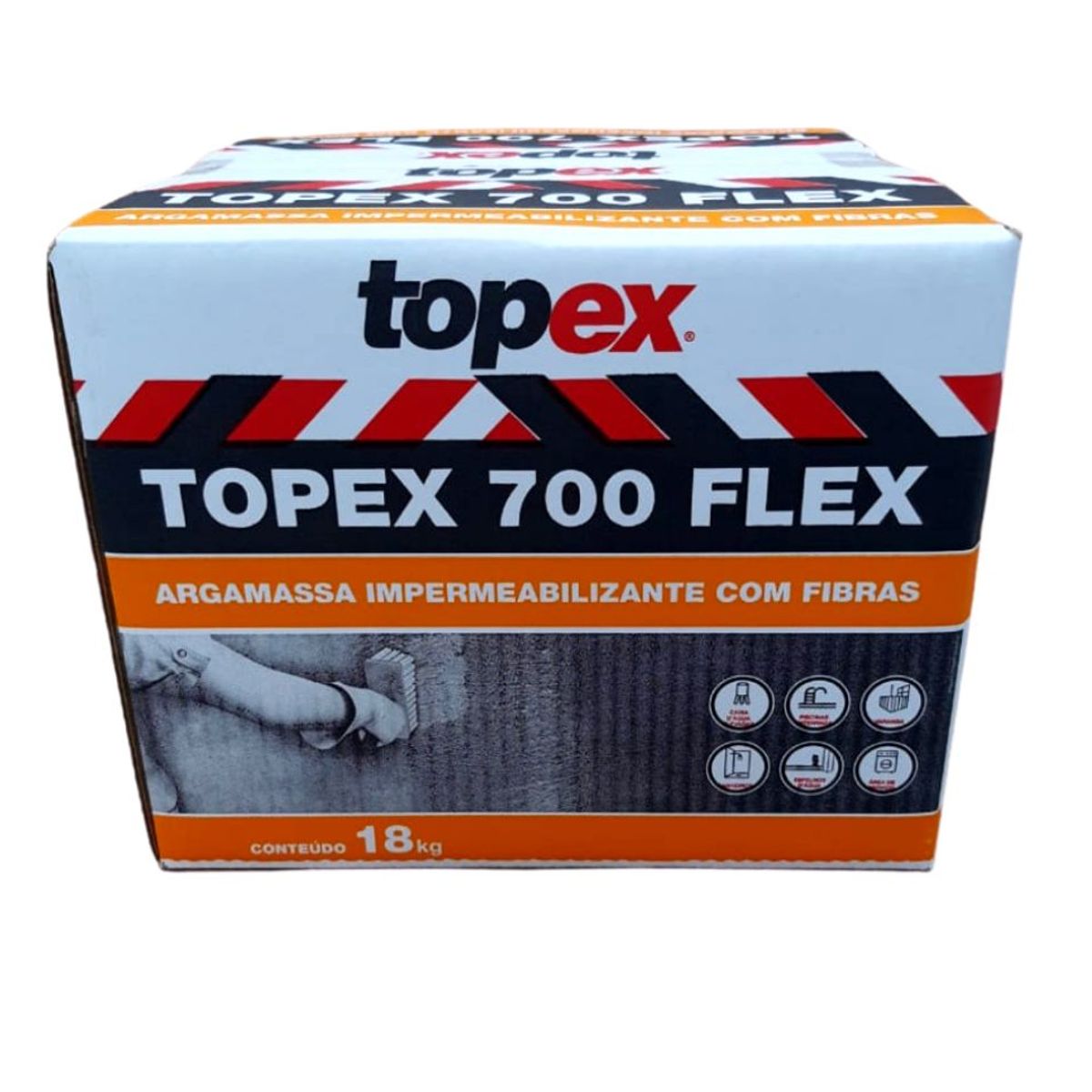 Argamassa Polimérica Flexível 700 Caixa 18 kg Topex, marca Topex - Foto Principal