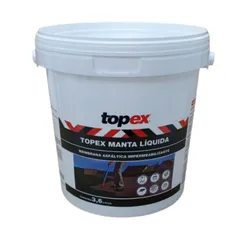 Manta Líquida Preto Galão 3,6 kg Topex