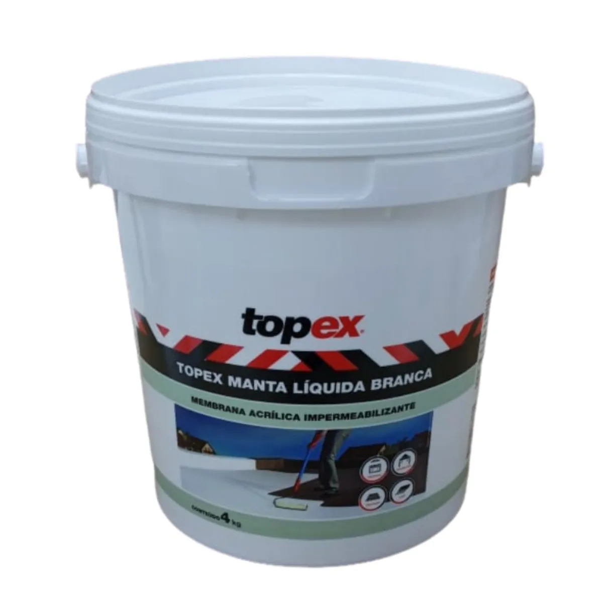 Manta Líquida Branco Galão 4 kg Topex, marca Topex - Foto Principal