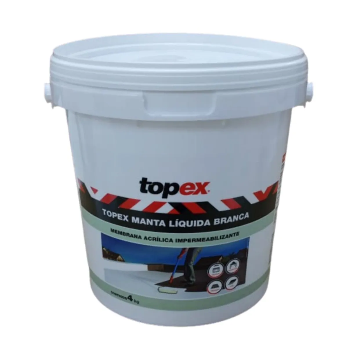 Manta Líquida Branco Galão 4 kg Topex, marca Topex - Foto Principal