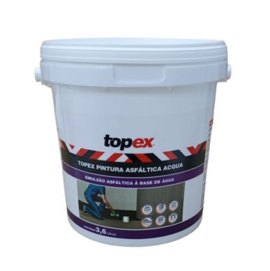 Pintura Asfltica Acqua Gl 3,6 L Topex
