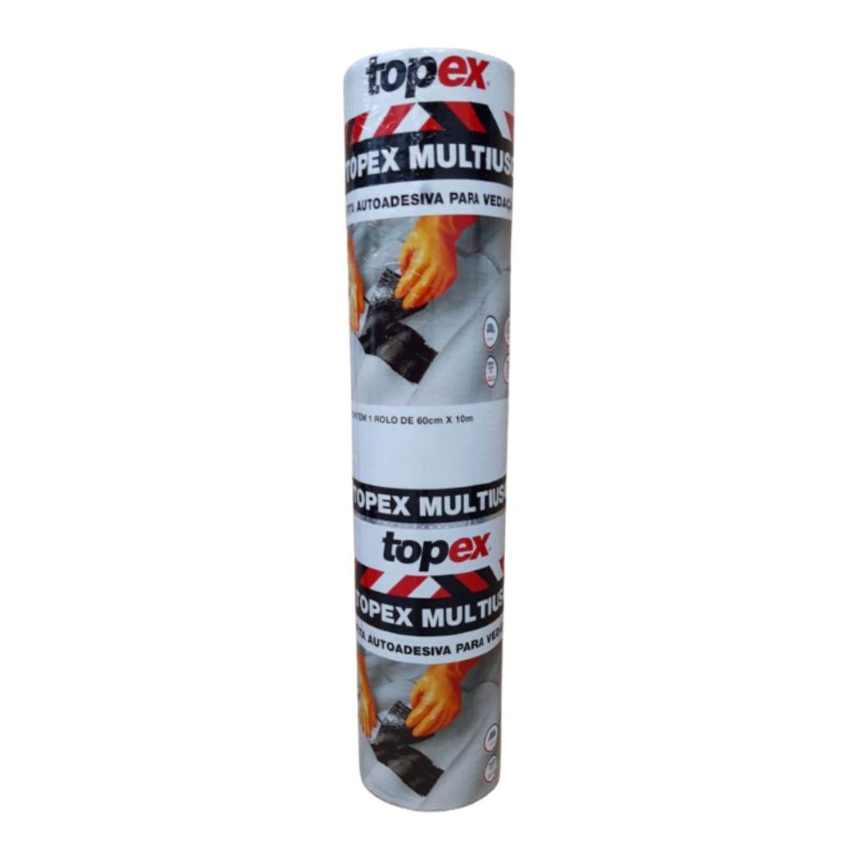 Fita Asfáltica Alumínio Multiuso Autoadesiva 60cmx10m Topex, marca Topex - Foto Principal