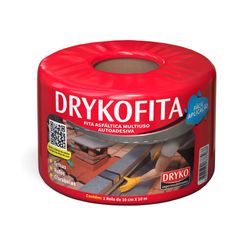 Fita Asfáltica Alumínio Multiuso Autoadesiva Drykofita 10cmx10m Dryko