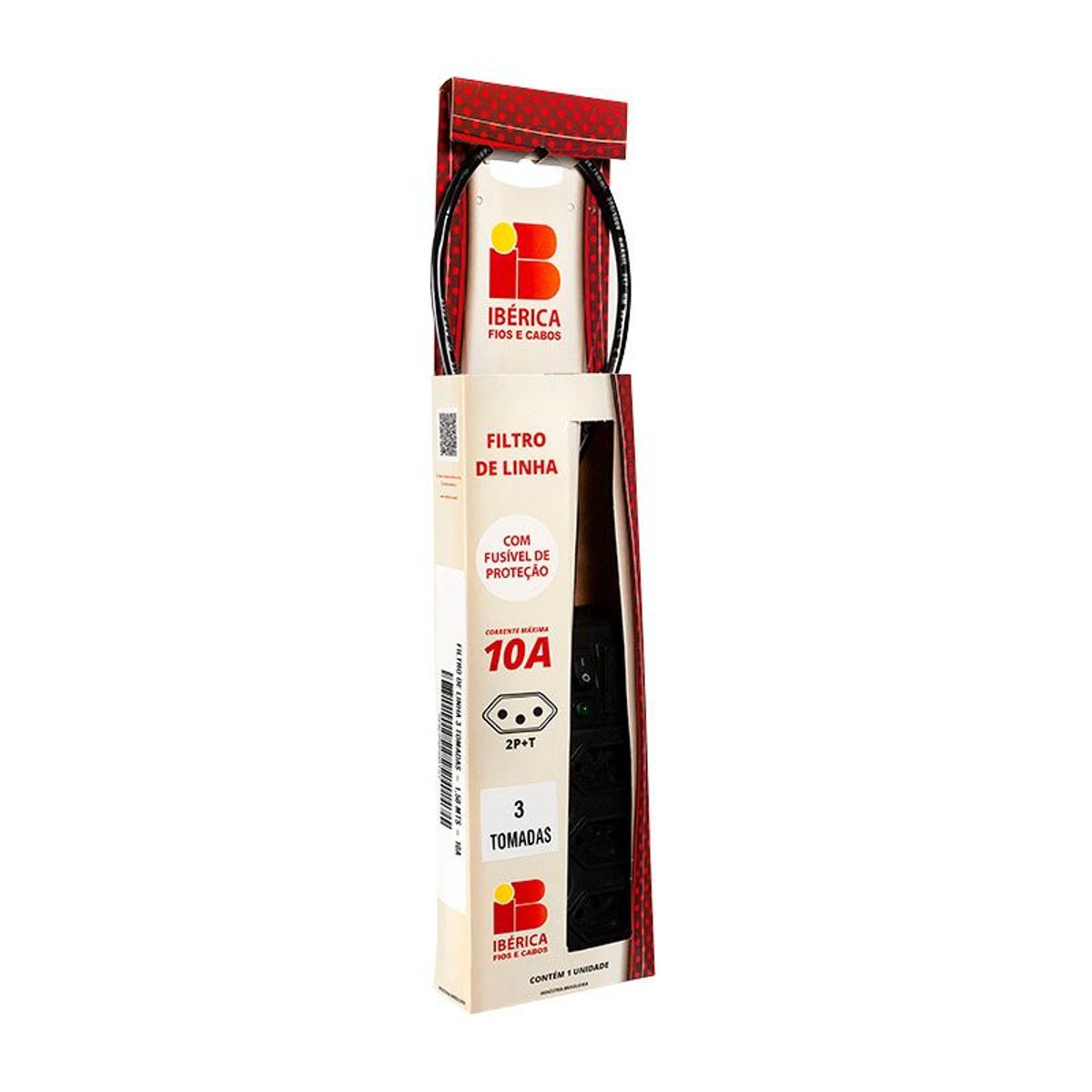 Filtro De Linha 3 Tomadas - 1,50 Metros, marca Iberica Fios E Cabos - Foto 2