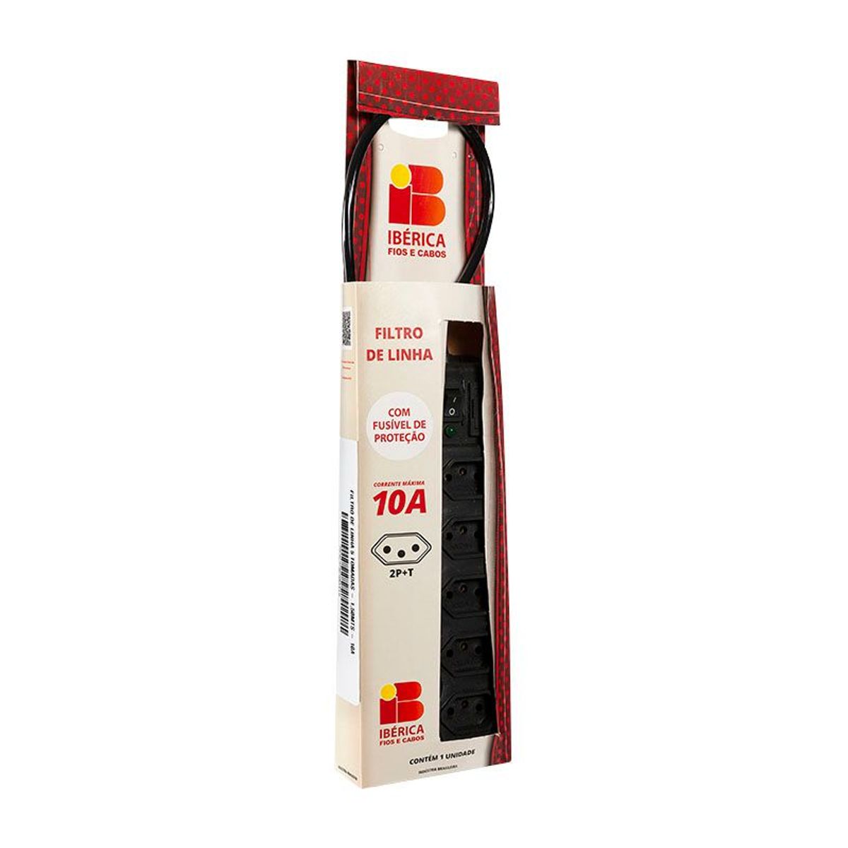 Filtro De Linha 5 Tomadas - 1,50 Metros, marca Iberica Fios E Cabos - Foto 2
