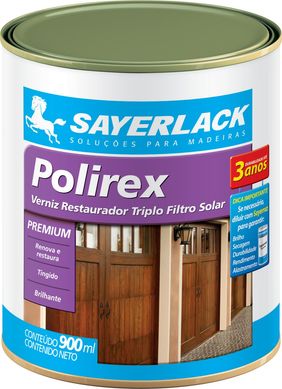 Verniz Restaurador Triplo com Filtro Solar Polirex Brilhante 0,9 Litros Mogno