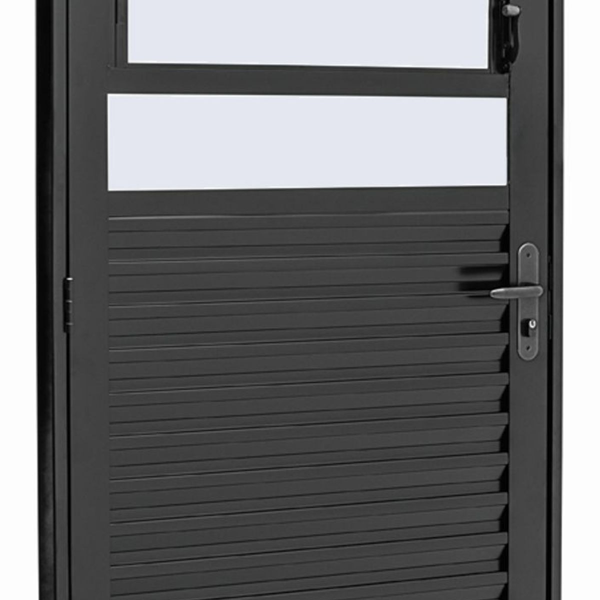 Porta Basculante Aço Preto Esquerda 217x87x6,5cm Pratika, marca Sasazaki - Foto Principal