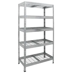 Estante de Metal com 5 Prateleiras Cinza 180x90x45cm 1500kg Fisxer