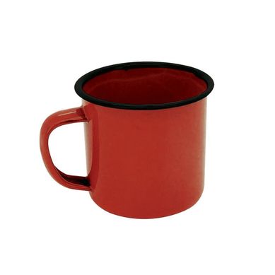 Caneca Esmaltada Tradicional 8cm Vermelho