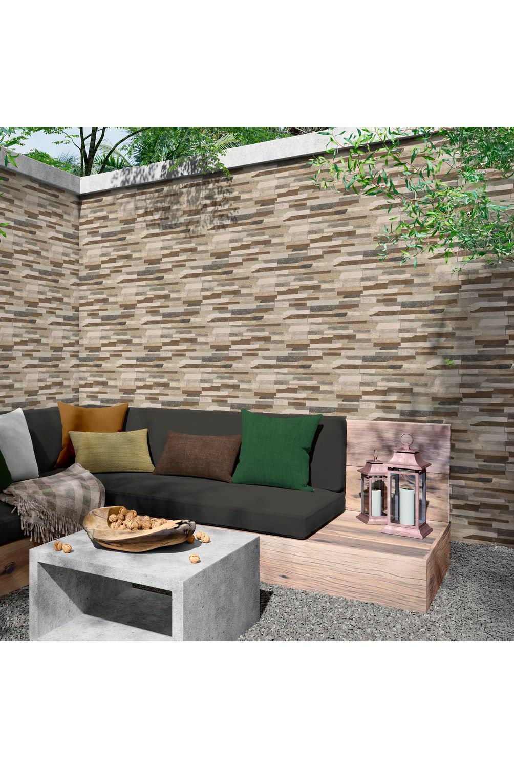 Revestimento Oasis Jaspe Bold 31x54cm Caixa com 1,51m² Savane