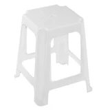 Banqueta de Plástico Taly Branca 46cm Garden Life