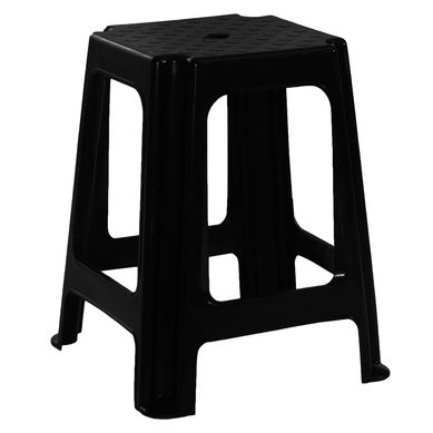 Banqueta Pltica Taly 46cm Preta Gardenlife